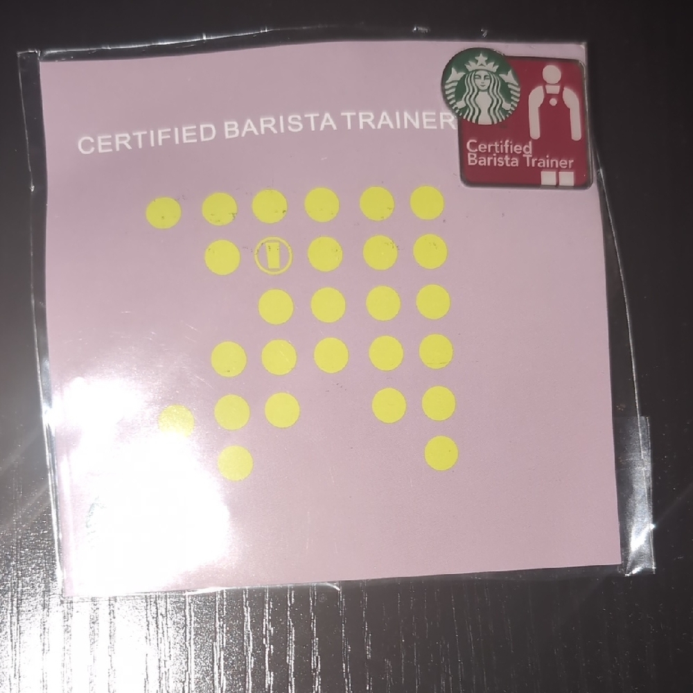 Starbucks Certified Barista Trainer Pin